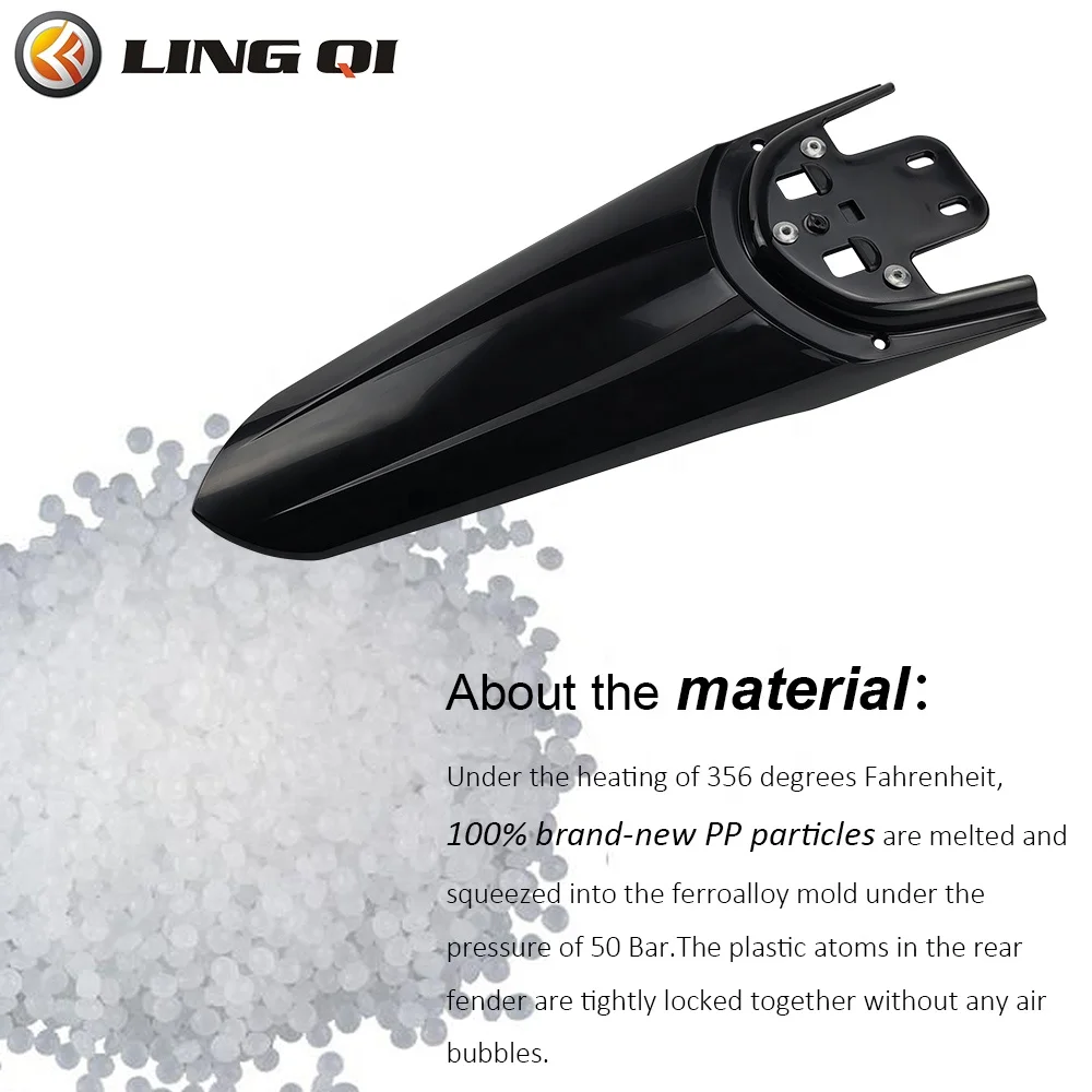 Длинное заднее крыло второго поколения LINGQI подходит для Sur Ron Light X и S. Обтекаемый Dirt Pit задний