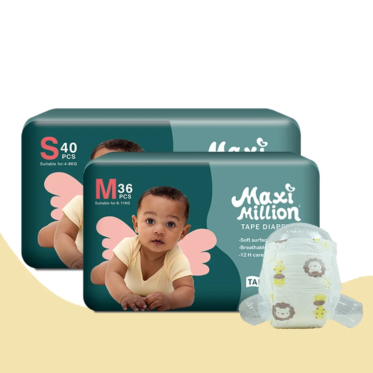 FREE SAMPLE OEMODM Best Selling High Quality disposable baby diapers wholesale cheap price sleepy kids diapers in African market