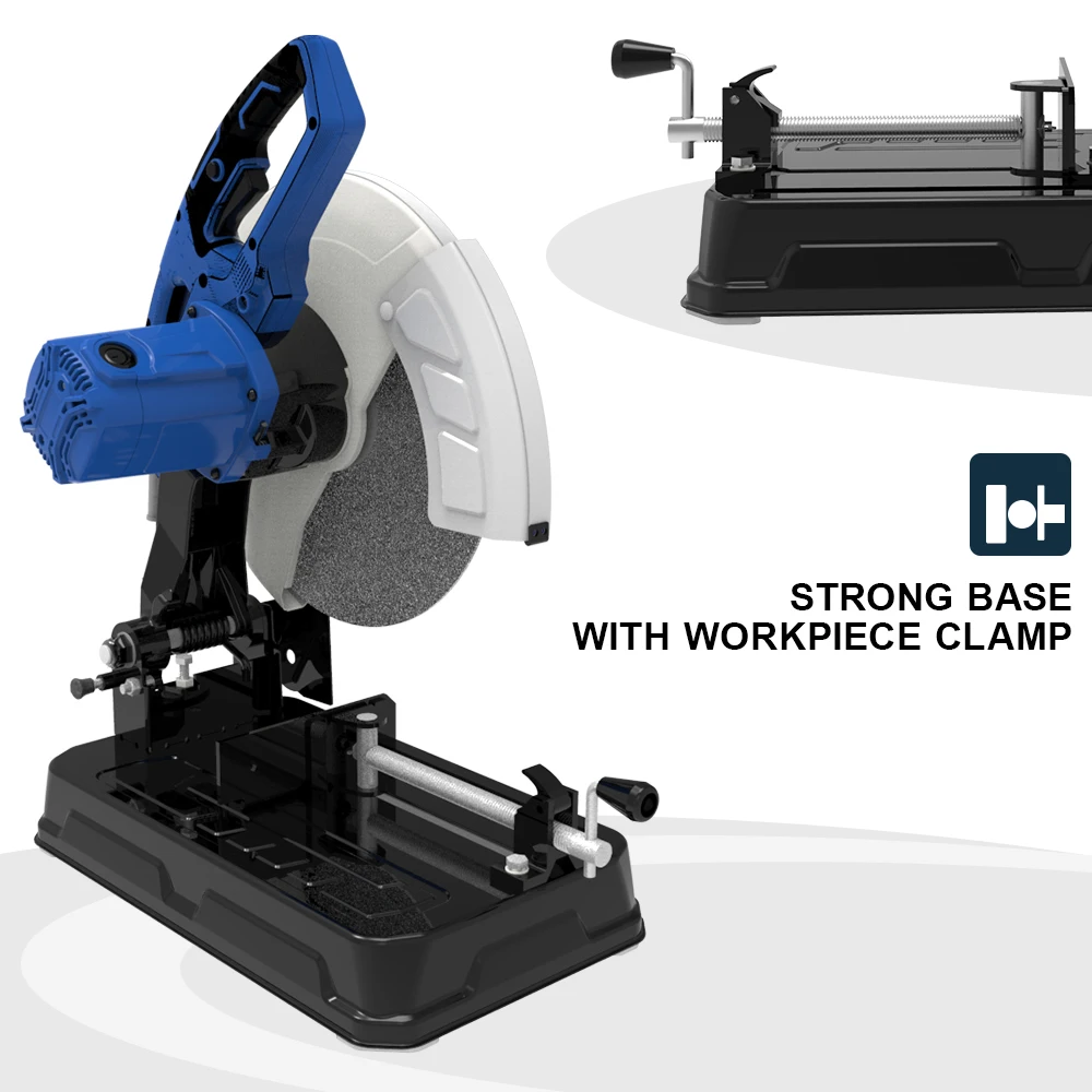 2700W 15A Electric Cut Off Saw with 355mm Disc Diameter and 155mm Max cutting capacity