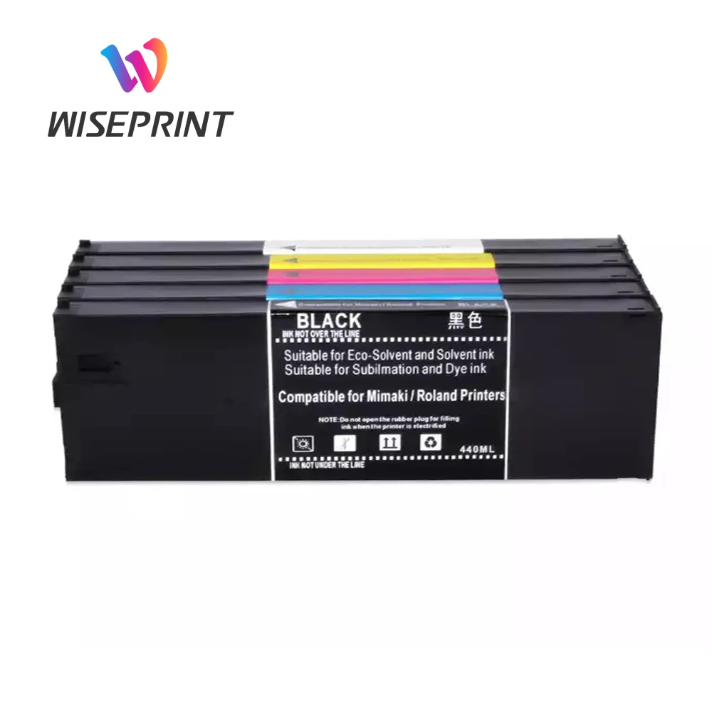 Wiseprint Compatible Roland 6 Colors UV Dye Ink EUVS Ink Cartridge For Versa LEC-540 LEC-330 LEC-300 LEJ-640 LEF-20 Printer