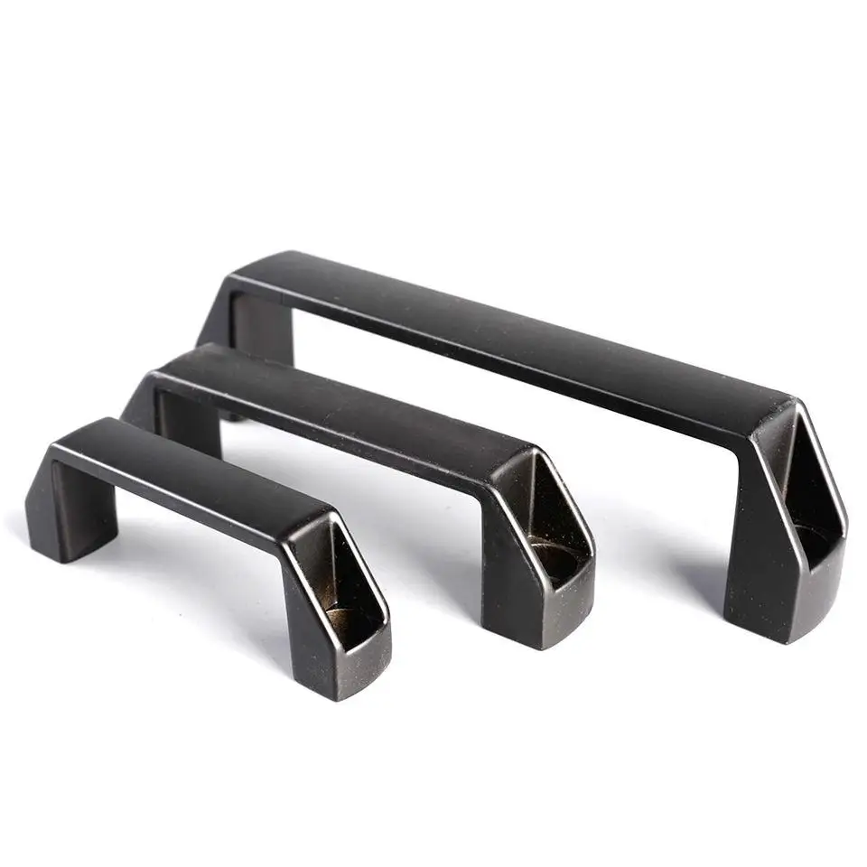 standard size plastic 120mm industrial nylon plastic pull handle door handle for aluminum spare parts