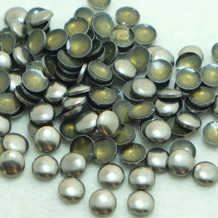 Hot Selling Garment Nailheads Copper Studs Hot Fix Round Convex Dome Bronze Iron On Rhinestuds