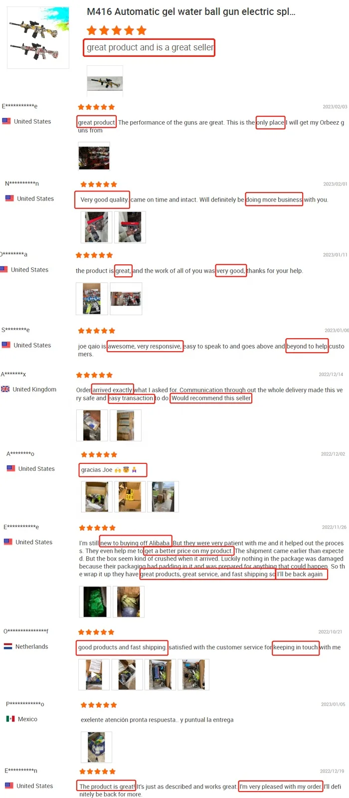 Factory Outlet All styles electric water pellet blaster bead crystal bullet gel splatter ball blaster surge gel splat gun