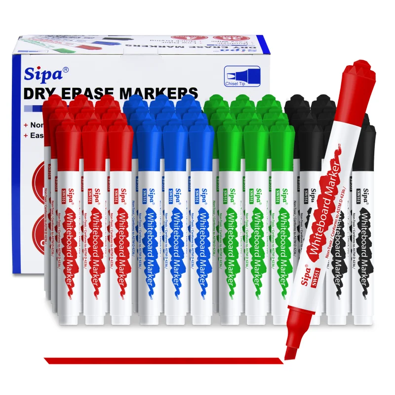 Sipa SW551OEM Low Odor Dry Erase Markers Whiteboard Marker Pen For School And Office 36 Count