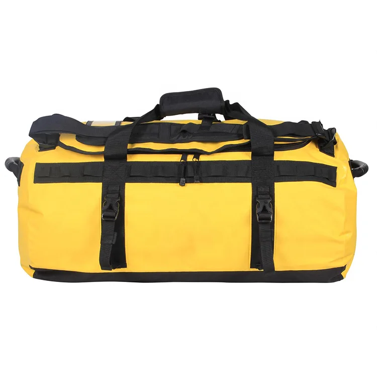 Custom large capacity welding style gym waterproof travel men backpack duffel bag