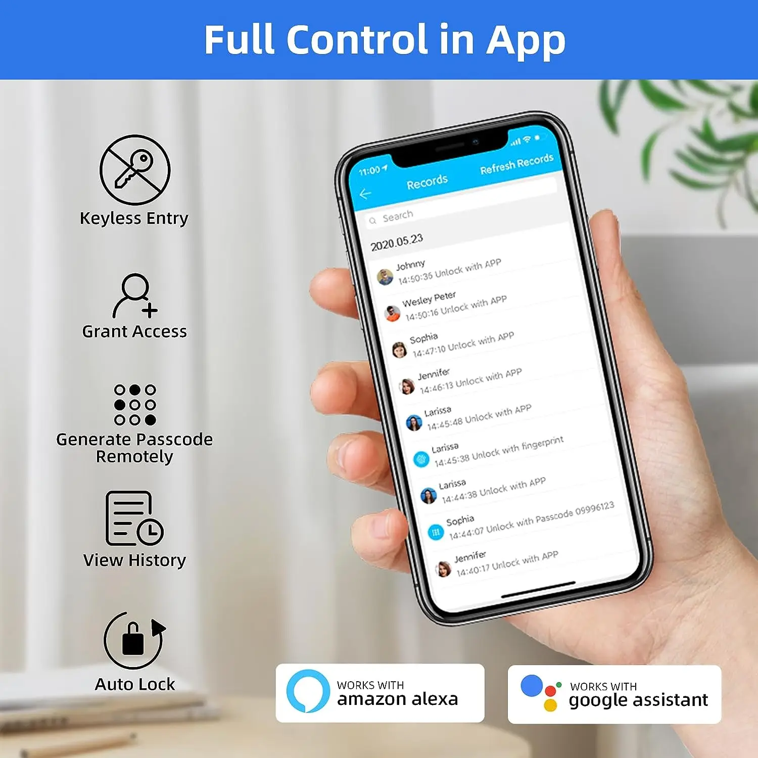 Factory Hot Sale Waterproof Keyless Fingerprint Code Password Biometric Fingerprint Smart Lock