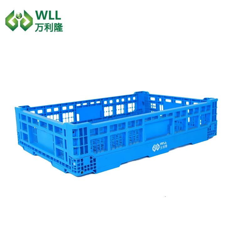 Cold storage packing folding warehouse plastic turnover storage containers bin container box foldable basket