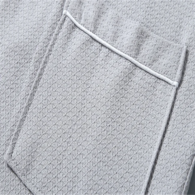 
Hotel Spa Velvet Dressing Gown 100% white cheap Cotton Wholesale hotel bathrobe 