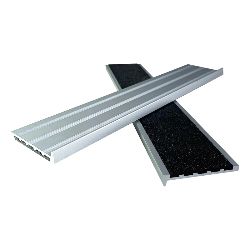 Test qualified Aluminum step nosing floor safety products stair nosing profile