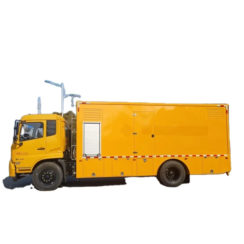Dongfeng Tianjin 100 кВт 800 дизельный генератор новая механическая коробка передач Euro 5 Мобильная мощность аварийный автомобиль производитель