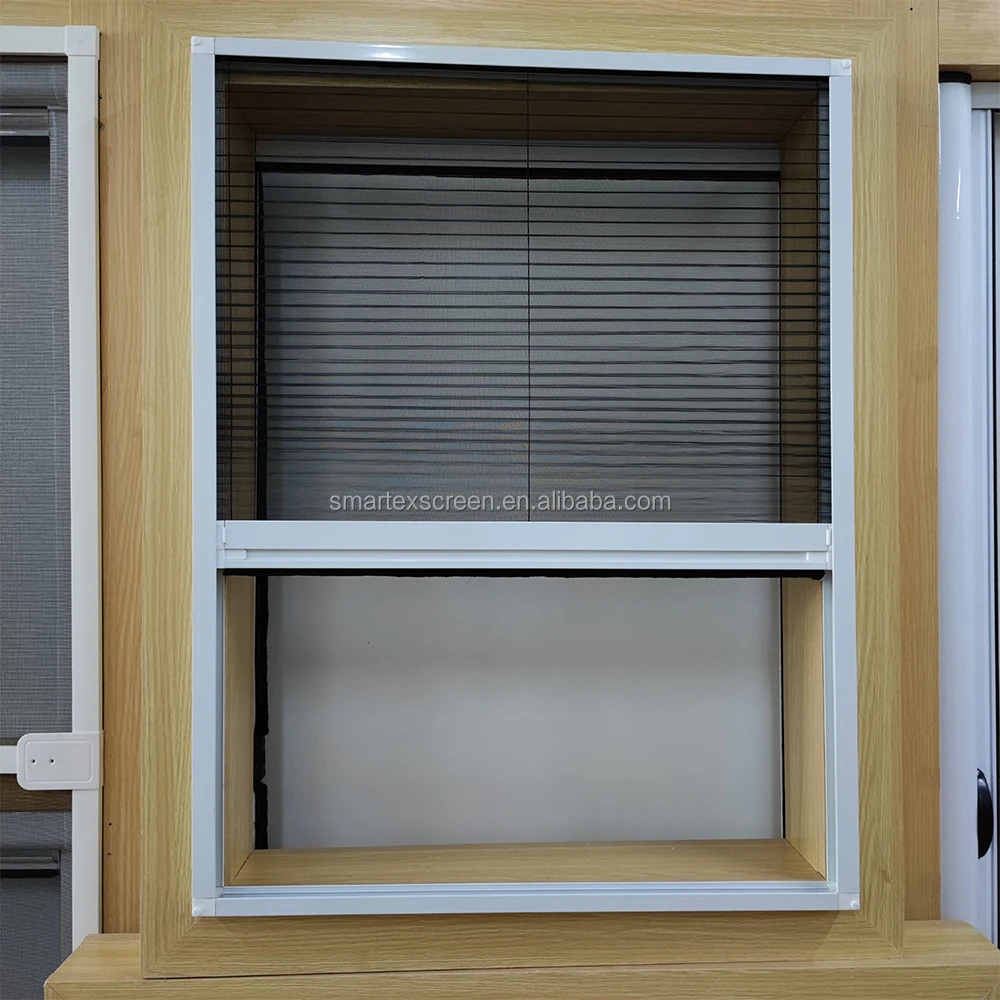 Hot Selling Plisse Window Mesh Polyester Pleated Insect Screen Plated Mesh Mosquito Net For Retractable Windows Doors