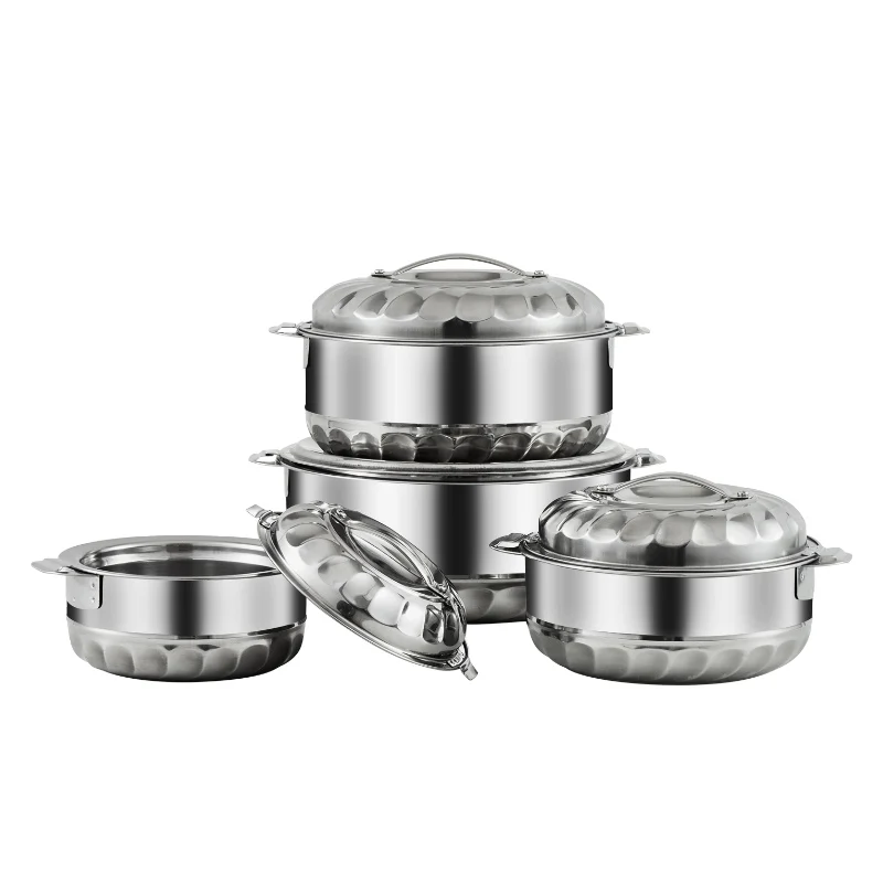 GUOSHENG Soup & Stock Pots Insulated Food Warmer Cooking Stainless Steel Pot Set