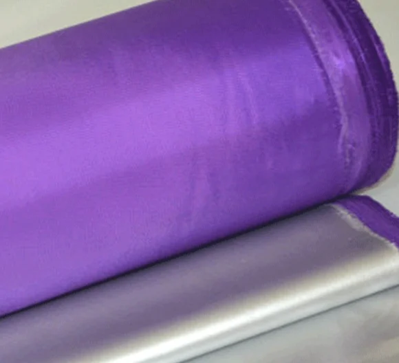 Direct sell 100% polyester waterproof pu pa silver coated taffeta fabric for car cover tent