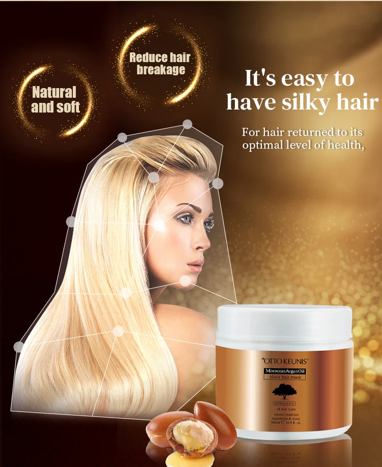 OTTO KEUNIS Wholesale cosmetics Argan oil deep repairing treatment Protein hair mask keratin treatment hair care for Hair Mask