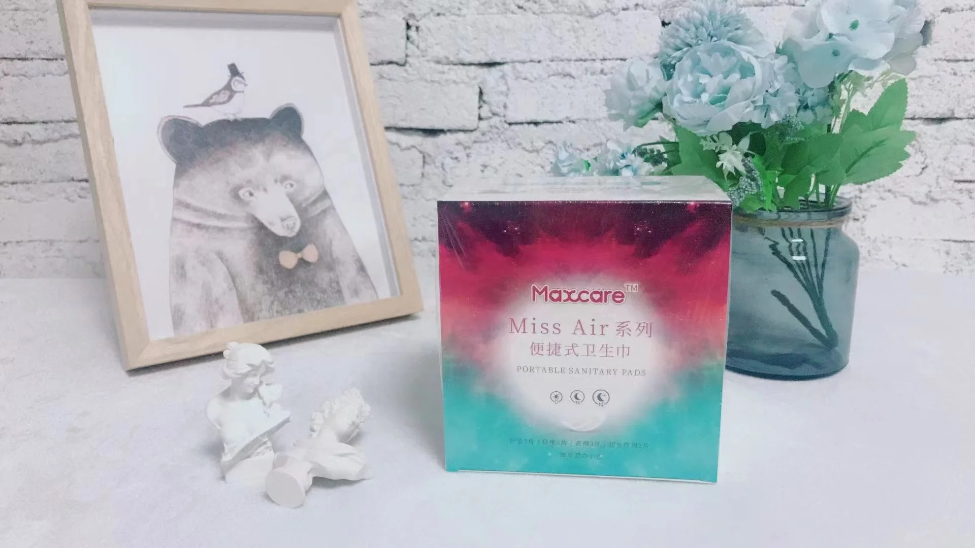 nion Maxcare Biodegradable Soft Wholesale Organic Cotton Lady Day Night Use Sanitary Towel Pads Women Sanitary Napkin