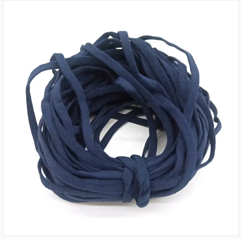 Best sales adjustable elastic band 6mm Flat elastic rubber bands colorful elastic earloop N95,KN95,face mask