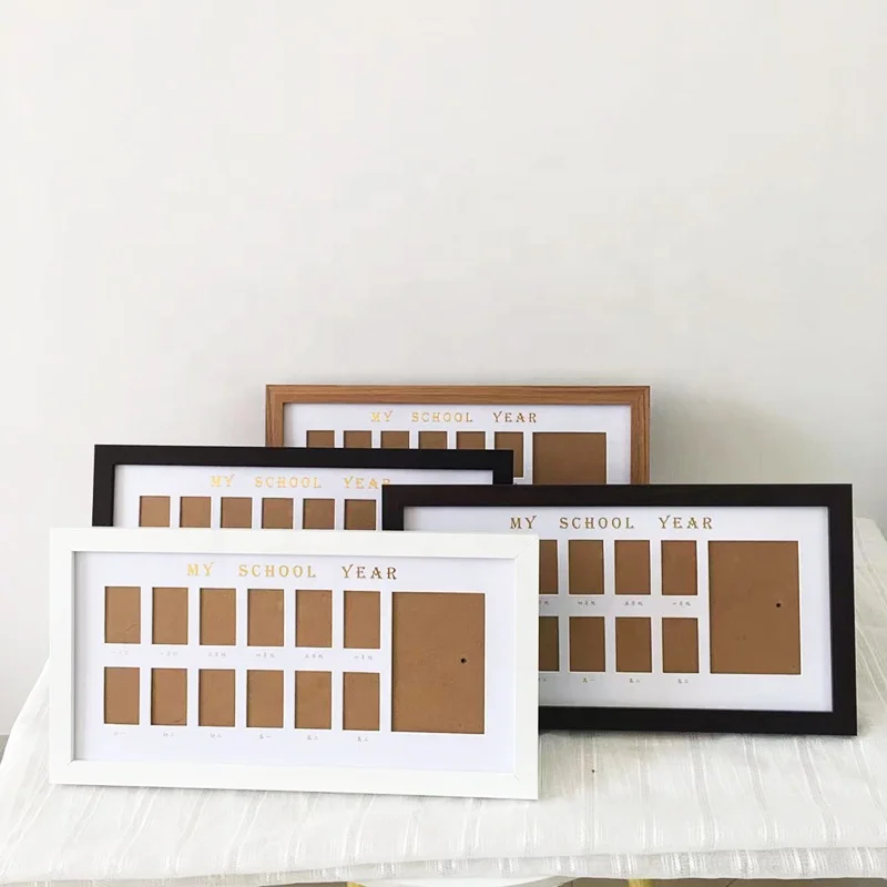school frame picture ornaments collage graduation souvenir frame with 12 holes