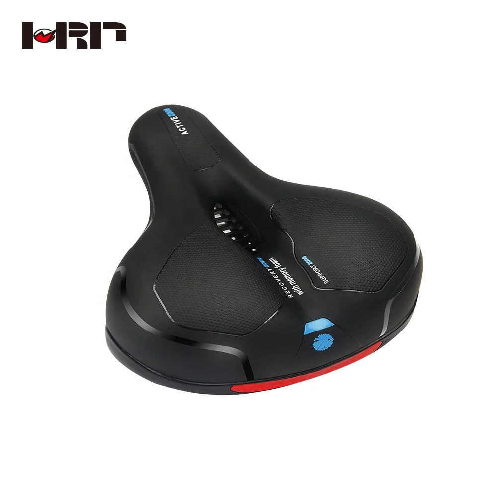 Comfortable High Elastic Memory Foam Seat Black Color Bike Parts Components Shock Absorbing and Waterproof Bicycle Saddles