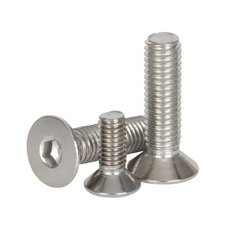 M6 16mm Bright Zinc Plated Steel Machine Screw Countersunk Head Slot Plain Finish GB Standard Hex Bolt