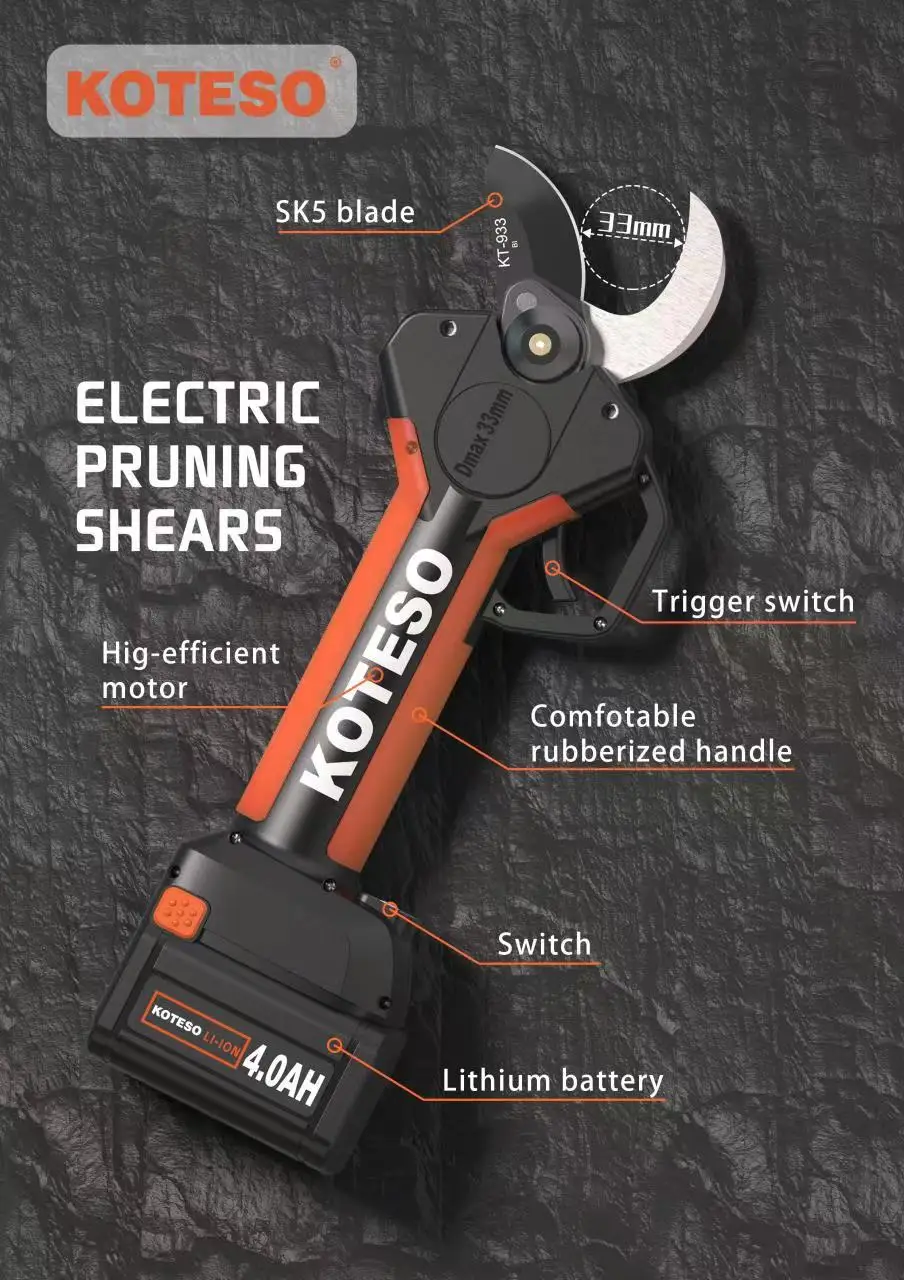 New Design Portable Cordless Electric Pruners Products Garden Tree Pruners Electric Pruners
