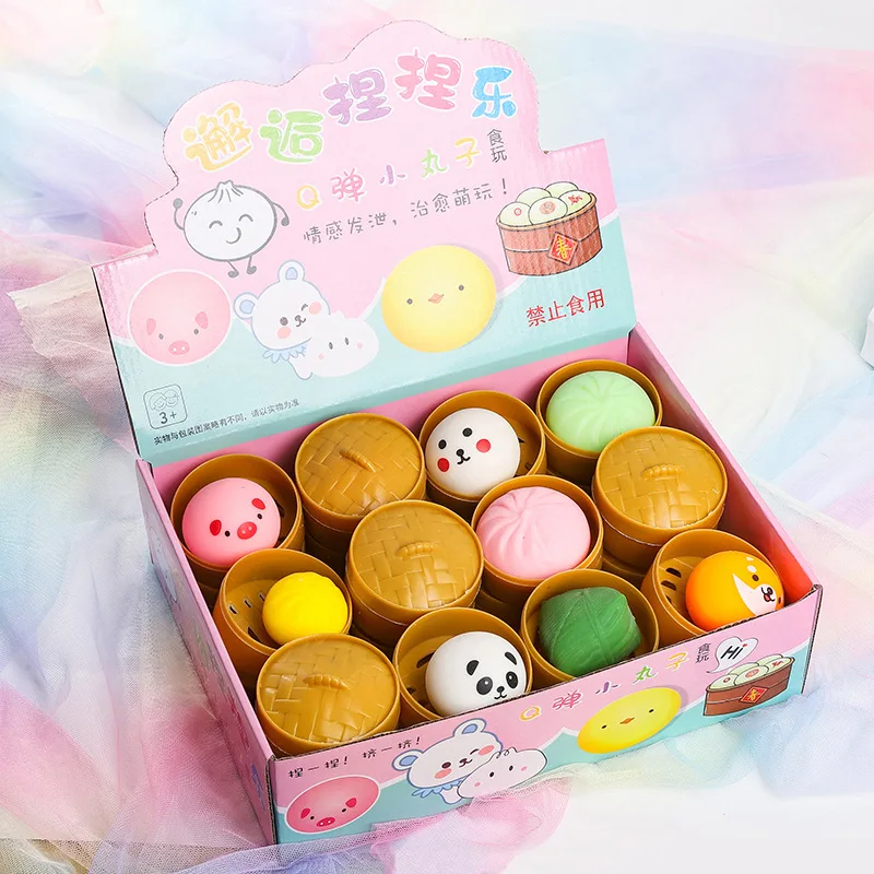 Cartoon blind box steamer squeezing toy stress relief toy decompression cute Super Cute kindergarten children gift
