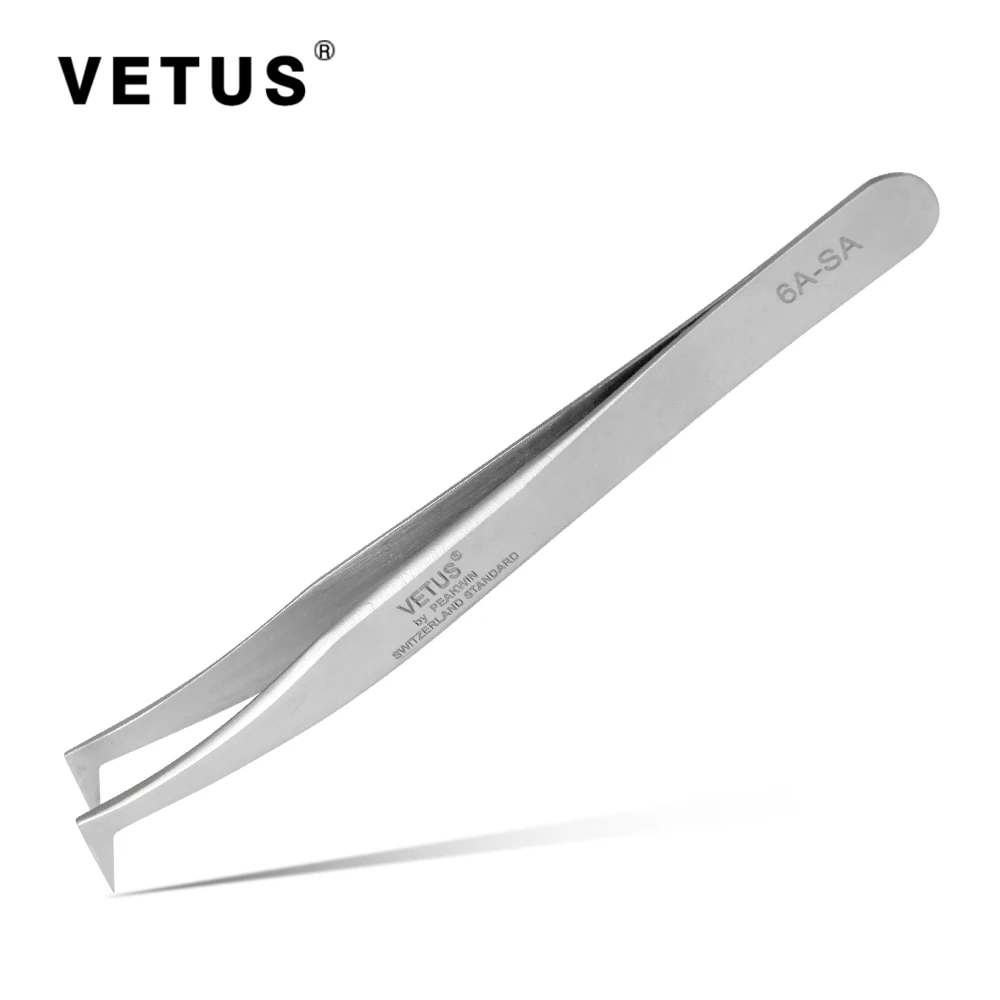 Tweezer Professional Stainless Steel Slant Tip Eyebrow Cosmetic Manicure Splinter Ingrown Hair Removal Las Extension Tweezers