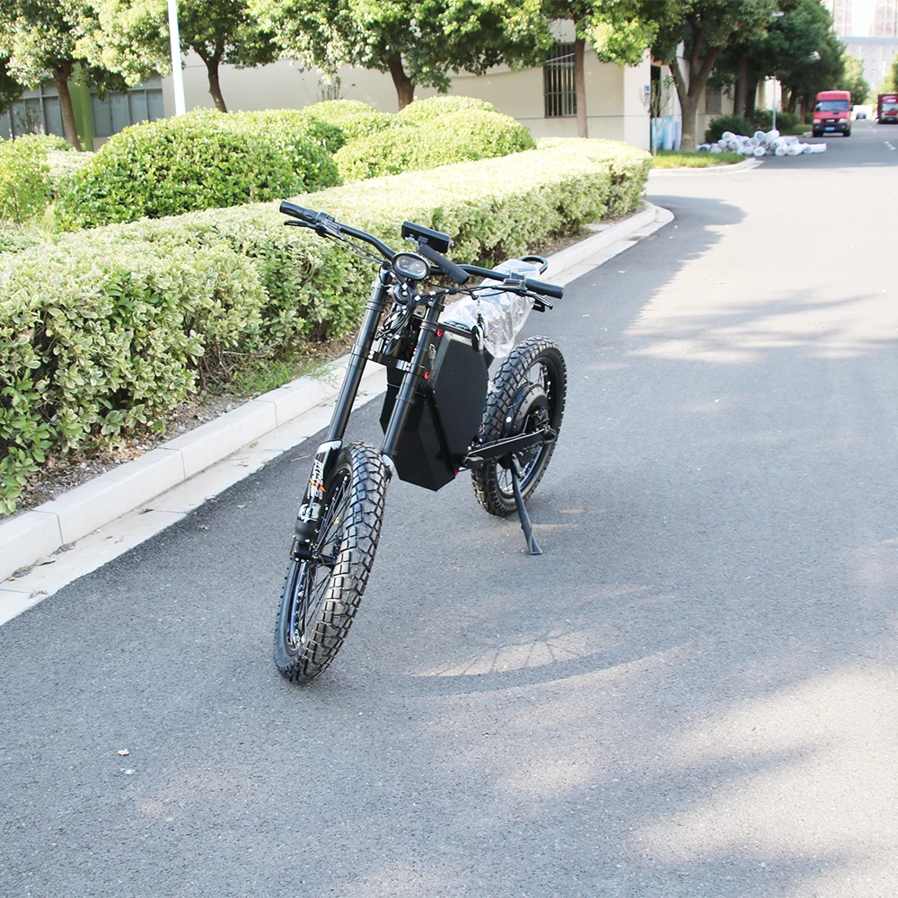 Big power dirt enduro motorcycle stealth bomber electric e bike 72v 12000w mountain ebike
