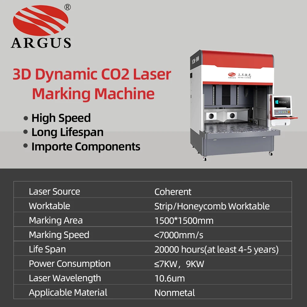 ARGUS LASER Denim Jeans Textile Laser Marking Machine 200W 300W 500W Galvo Jeans Washing Laser Machine