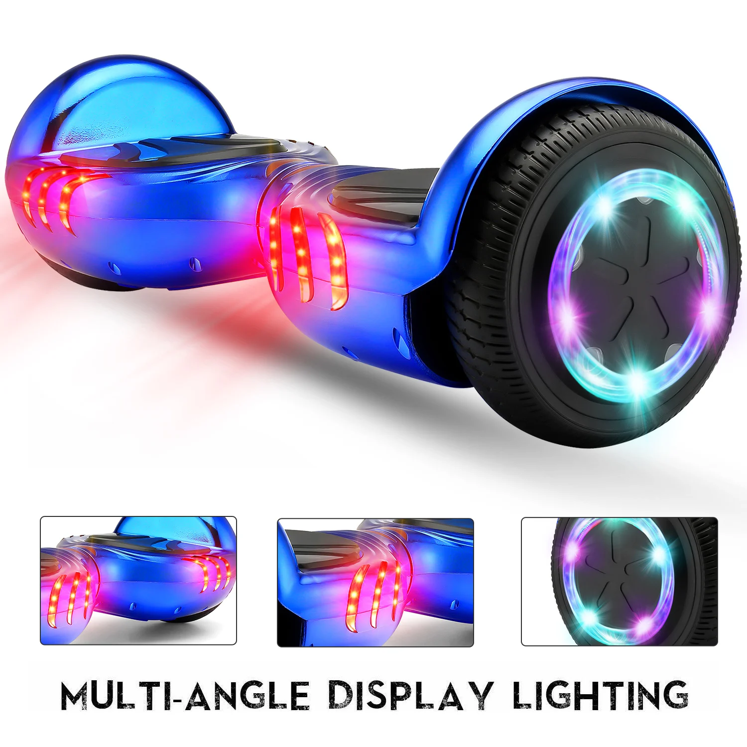 
6.5 inch self balance scooter with led light kids adult hover board 