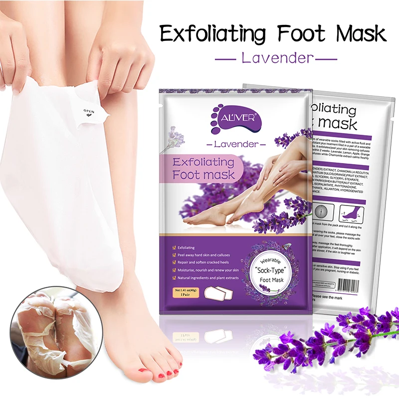 ALIVER Customized Peeling Moisturizing Nourishing Natural Exfoliating Foot Mask