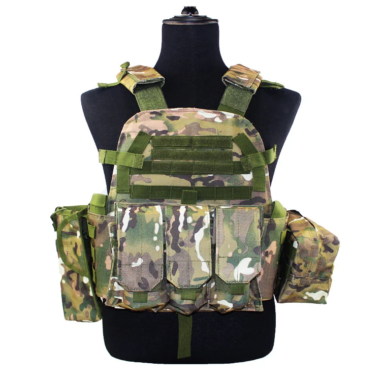 Outdoor Quick Release Molle Vest Tactical Plate Carrier Vest Tactical Combat Polyester Vest