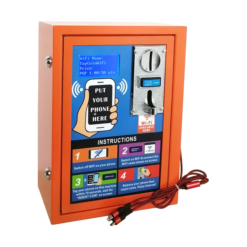  Новый товар Idea 2019 стальная панель антивандальная монетная точка доступа Wi-Fi недорогой торговый автомат продукт идея пластина антивандальный Монетный WiFi