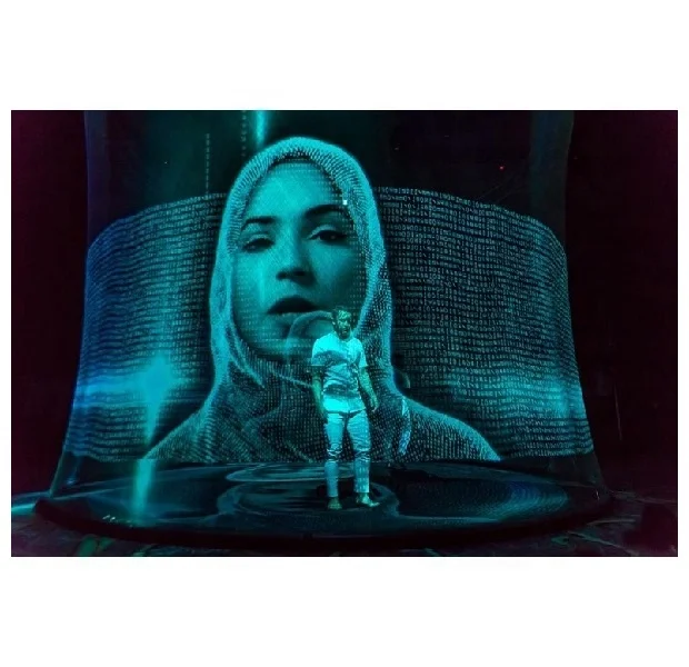 Custom Size Holographic Mesh Screen Hologauze for creating pepper ghost hologram and presentation best 3d floating