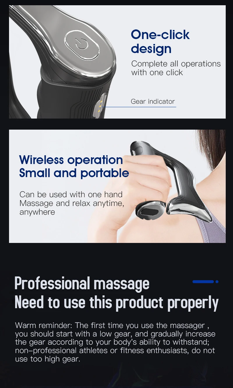 Best Sellers Massager Products Electronic Stimulator Physical Therapy Hyperblade Vibration Muscle Massager