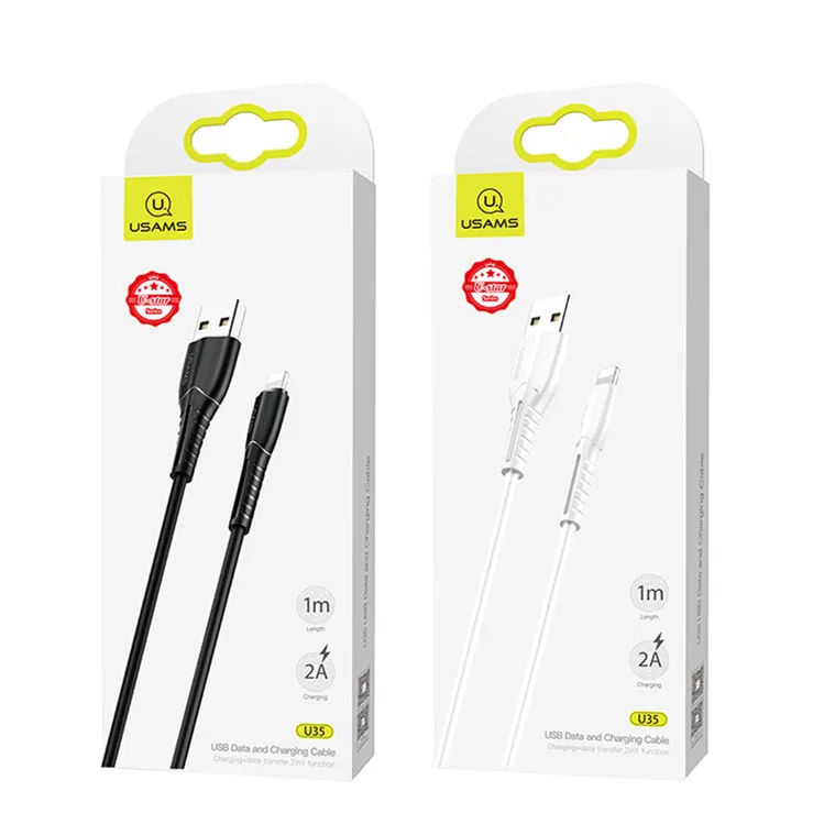 
Dropshipping Usams US-SJ364 U35 Top Sale for iPhone charging usb cable for iPhone 11 11pro max cable charger 