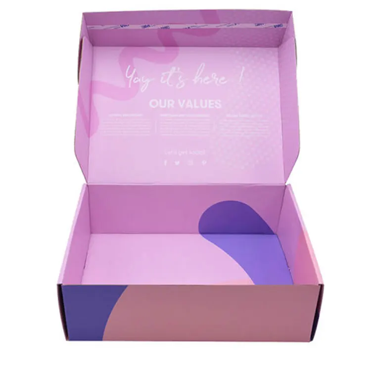 origami box clothing lingerie cardboard package custom logo small carton black corrugated shipping box