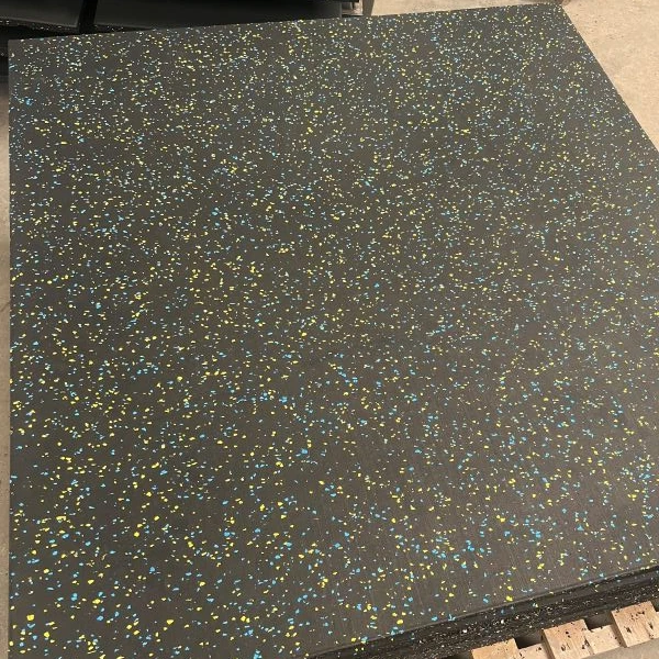 High-quality commercial floor mats gym shock absorption sound insulation tiles color spotted environmentally  rubber floor mats