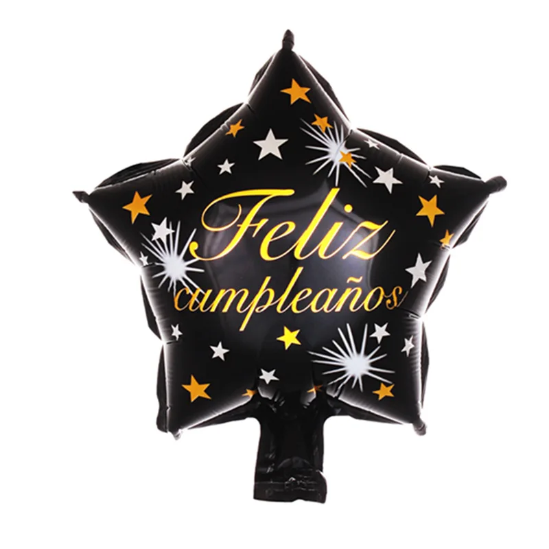 18 Inch Spanish Happy Birthday Foil Balloons Birthday Party Balloon Decorations Feliz Cumpleaos Letter Printing Helium Ballons