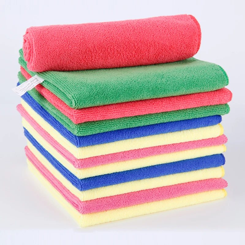 40x40cm Wholesale Colorful Car Detailing 100% Microfiber Micro Fiber Car Cleaning Cloth Microfiber Towels