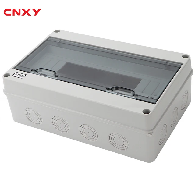 HT 15 ways Waterproof IP65 mcb plastic electrical distribution box plastic circuit breaker box