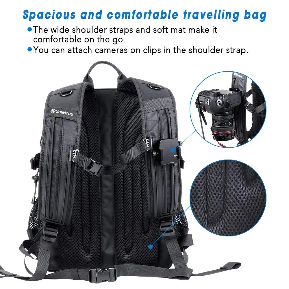 Smatree CP2500 Hard Shell Shockproof Camera Backpack for  Nikon/Canon/Sony/Pentax/GoPro DSLR/SLR