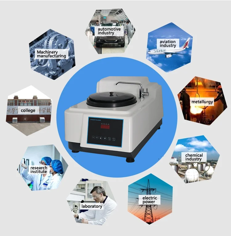 Металлографический шлифовки и полировки машины MP-300E большой размер один диск полировальный станок