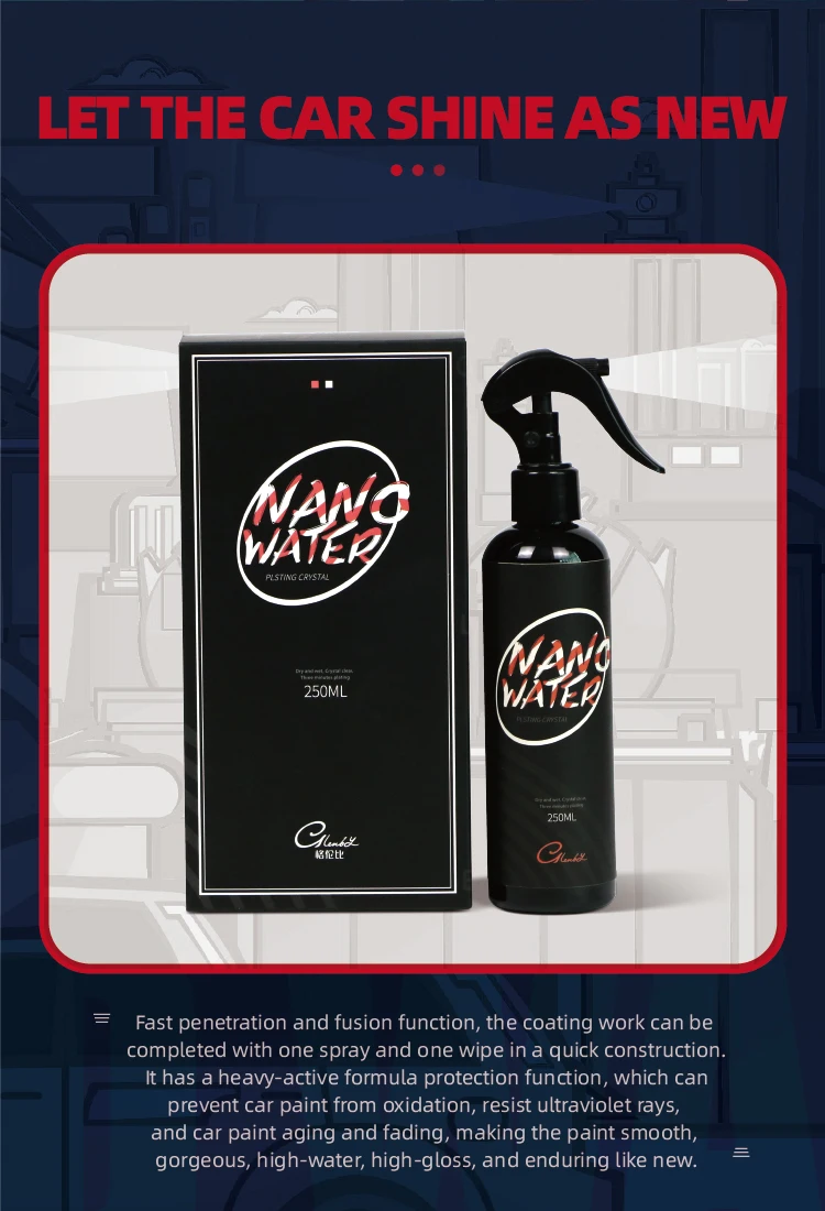 2022 Liquid Convenience Quick Spray wax for Car detailing Minute DIY 500ML G43