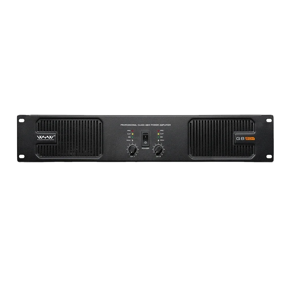 2 Channel 800W Professional High Quality Stereo Power Amplifier