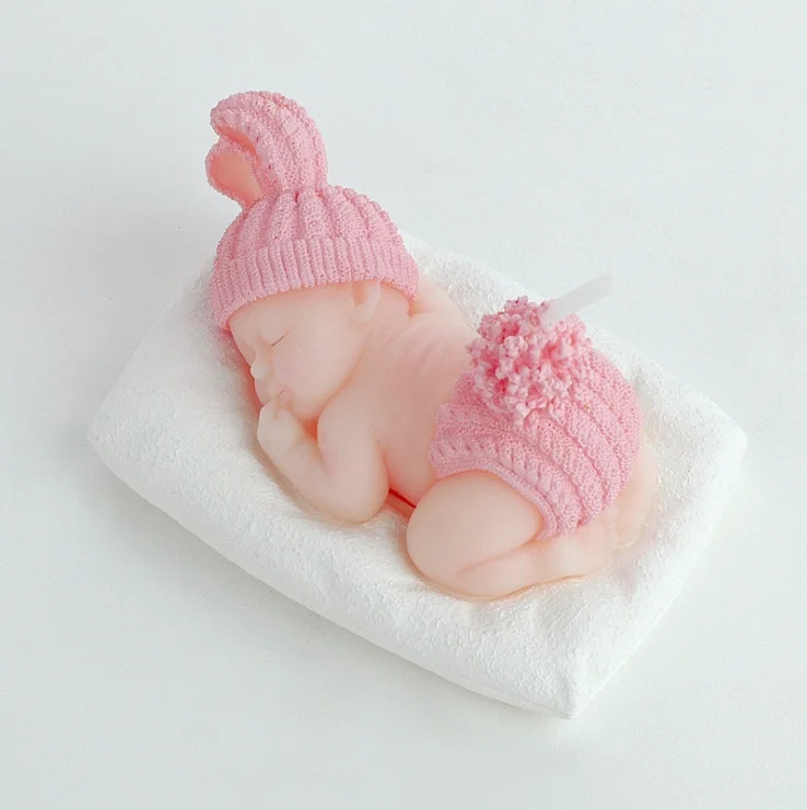 Smoke-free sleep baby candle birthday cake candle