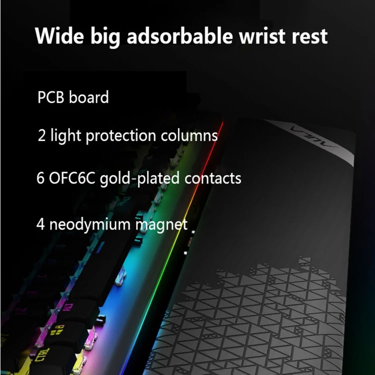 Hot Selling AULA L2098 108 Keys USB RGB Light Wired Mechanical Gaming  Blue Axis Keyboard