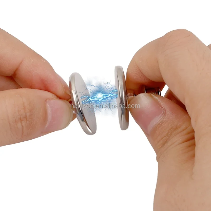 Wholesale Curtain Fixed Magnetic Buckle with Back Nails Simple Bedroom Office Anti-light Leakage Magnet Button Accessories