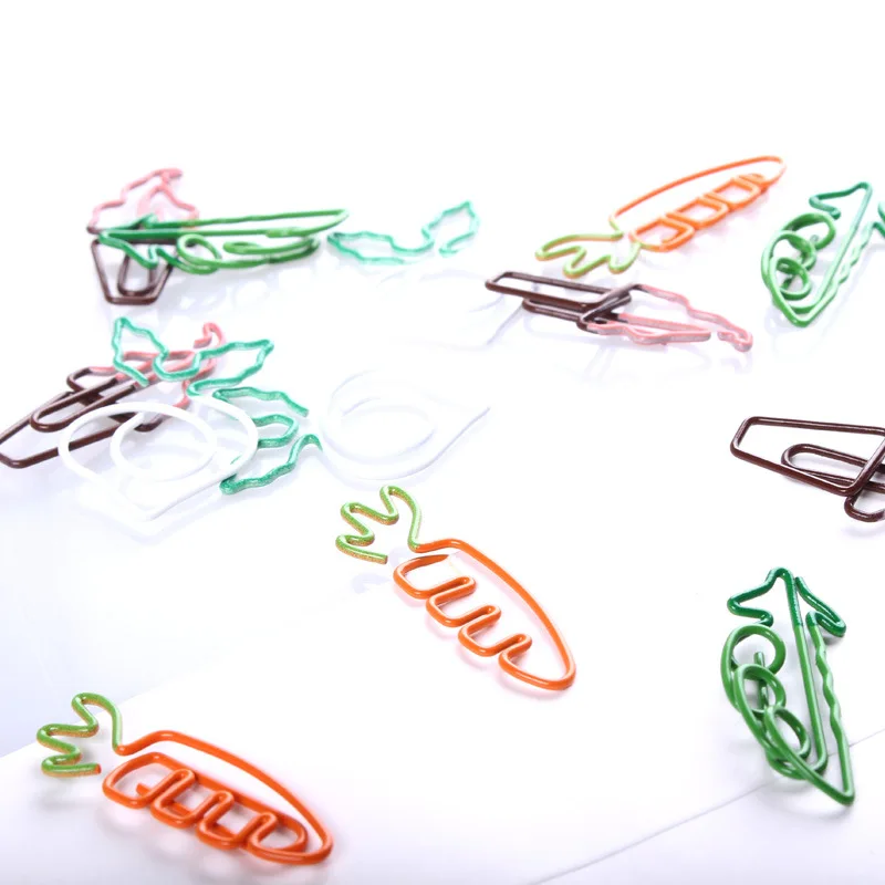 Wholesale creative cute colored custom shaped metal wire paper clip