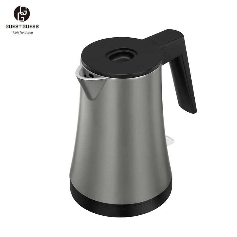 Customized Premium Hotel Guest Room Double-Wall Kettle Boil Dry Protection 0.7L Hot Water Heater Electric Kettle