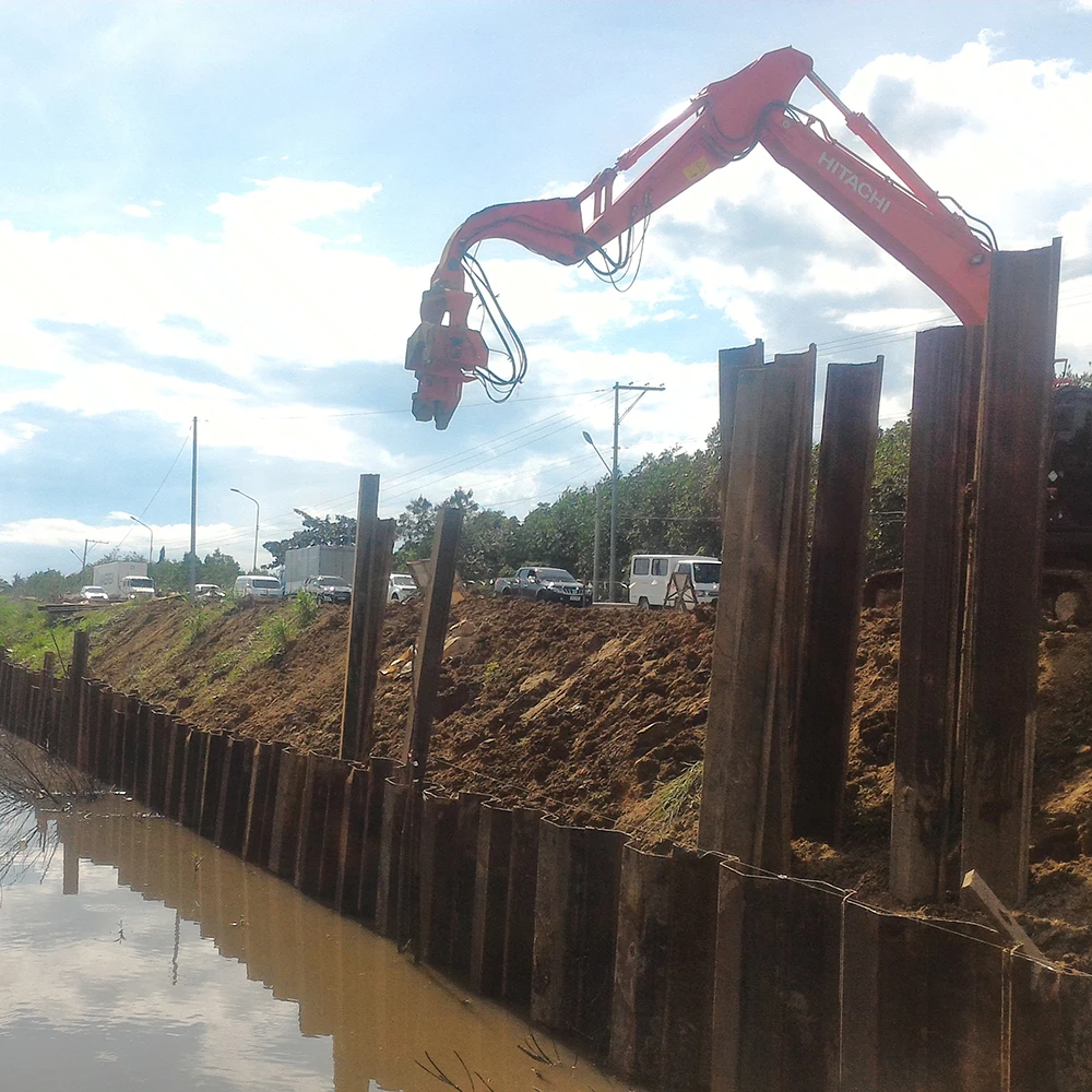 Hot sale 12m length cold formed z type steel sheet piling pile for water control solution